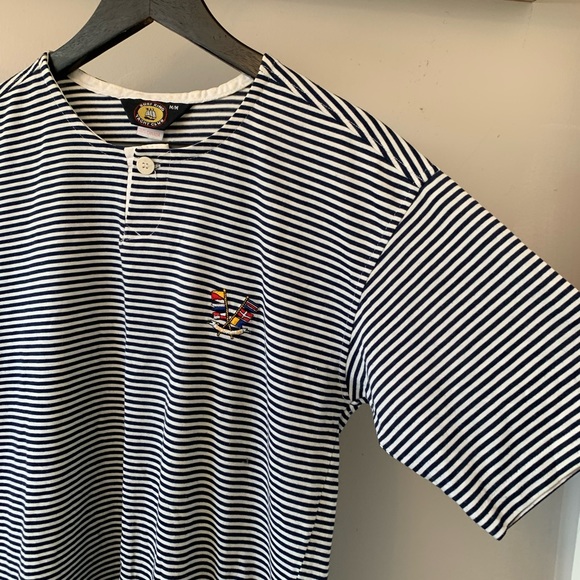 surf king Tops - Made in Canada / Yacht Club / Striped / Short Sleeve Tee